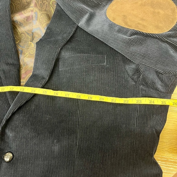 Lauren Ralph Lauren Two-Button Black
Corduroy Mens Blazer Suede Elbow Patch 46L - Picture 8 of 12